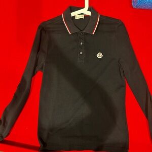 [AUTHENTIC] Pre-loved Moncler long sleeve shirt - Size S Navy Blue
